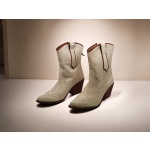 TEXANAS BLANCAS CON DETALLES EN MARRON