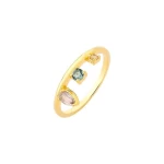 JOYAS ANILLO TUNE, TAMAÑO 18 baño de oro 18k