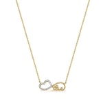 JOYAS GARGANTILLA INFINITO LOVE baño de oro 18k