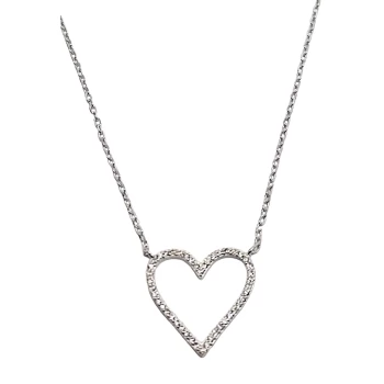 JOYAS GARGANTILLA CORAZON PLATA 925