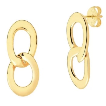 JOYAS CARAVANAS ELOS BAÑO ORO 18K