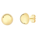 JOYAS CARAVANAS MEDIA ESFERA baño de oro 18k