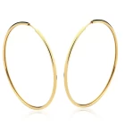 JOYAS CARAVANAS ARO REDONDO baño oro 18k