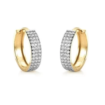 JOYAS CARAVANAS CLICK FRENTE TODA PIEDRAS baño de oro 18k