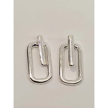 JOYAS CARAVANAS EAR JACKET LISO PLATA 925