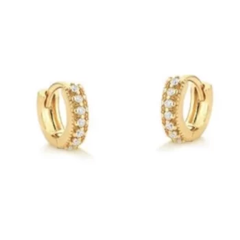 JOYAS CARAVANA CLICK REDONDO 10X11 baño de oro 18k