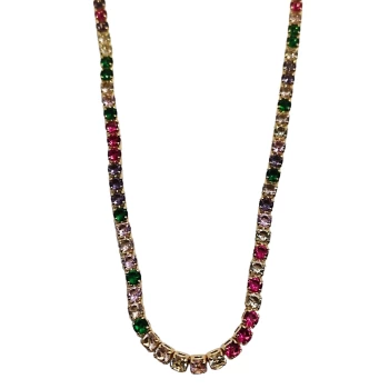 JOYAS GARGANTILLAS RIVEIRA MIX COLOR baño de oro 18k